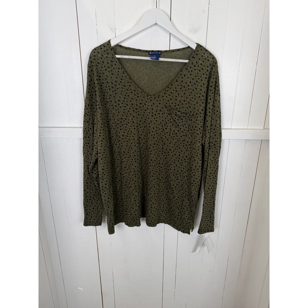 Architect Green & Black Cotton Blouse 2XL NWT